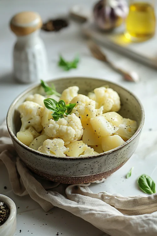 elaboración coliflor con patatas